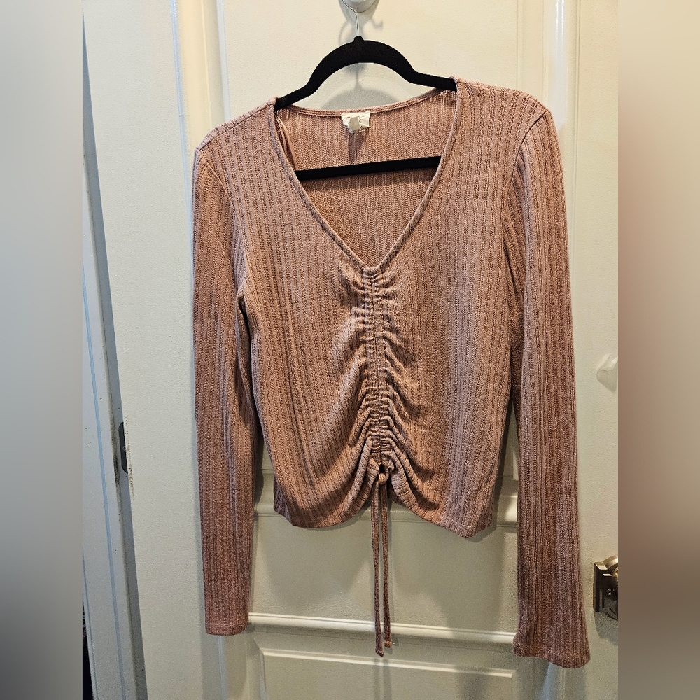 Crop top in‎ mauve size L - Cozy by Pink Rose